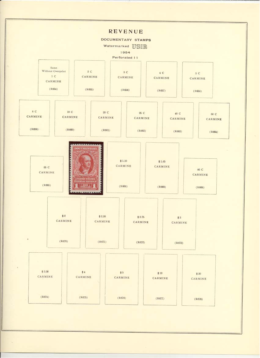 Documentary Revenue Stamps Catalog #R667