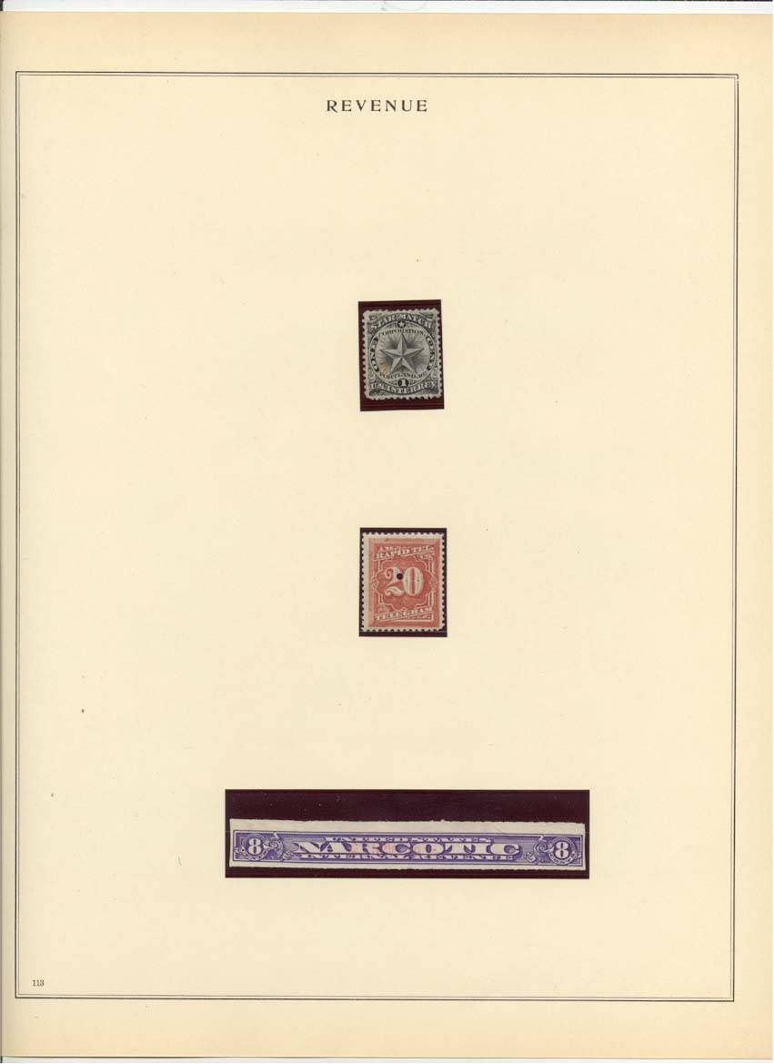 Three Unidentified Revenue Stamps