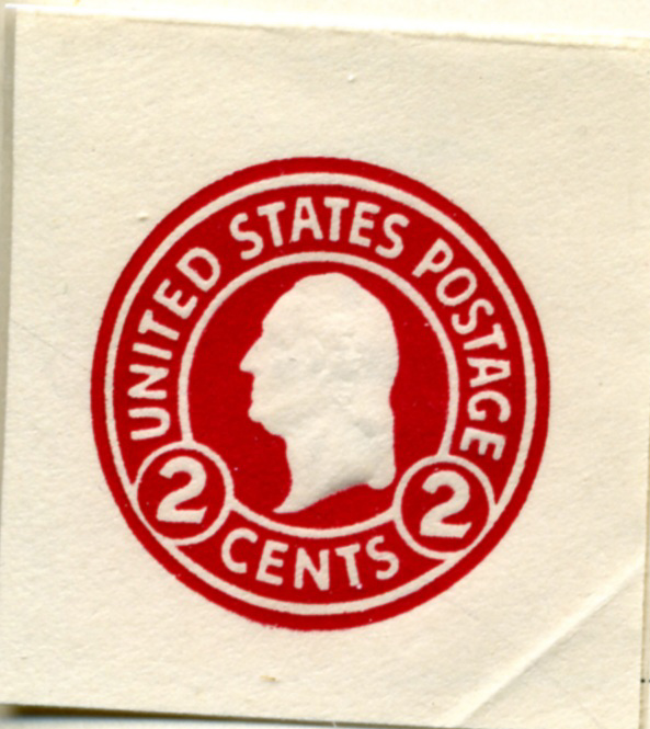 Scott U429 2 Cent Envelope Stamp George Washington on White