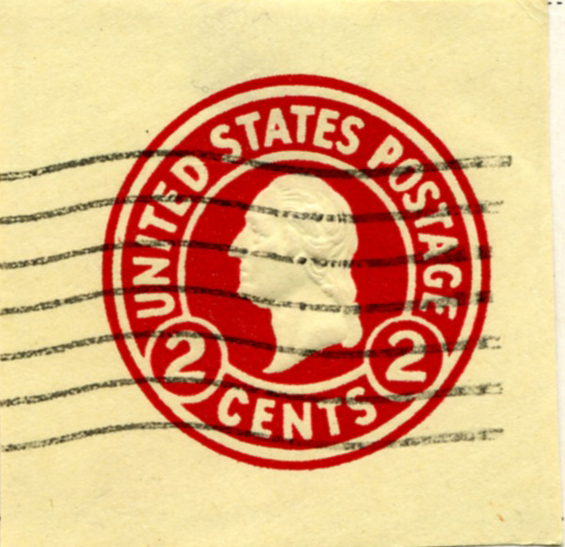 Scott U431 2 Cent Envelope Stamp George Washington on Oriental Buff