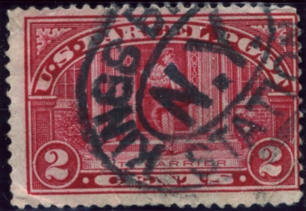 Scott Q2 2 Cent Parcel Post Stamp City Carrier a