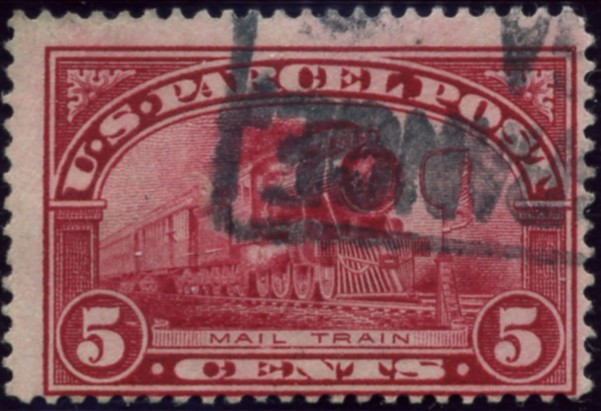 Scott Q5 5 Cent Parcel Post Stamp Mail Train a