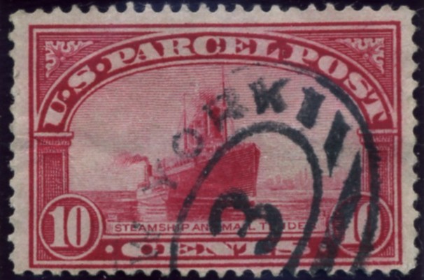 Scott Q6 10 Cent Parcel Post Stamp Steamship and Mail Tender a