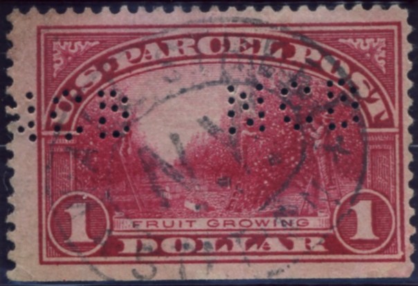 Scott Q12 1 Dollar Parcel Post Stamp Fruit Growing