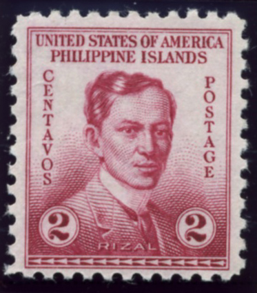 Scott PIPS383 Philippines 2 Centavos Stamp Rizal