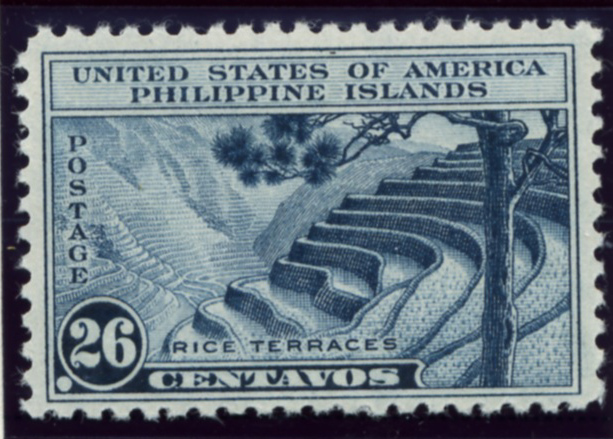 Scott PIPS391 Philippines 26 Centavos Stamp Rice Terraces