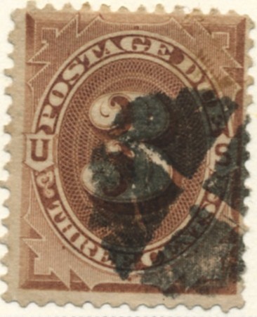 Scott J3 3 Cent Postage Due Stamp