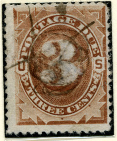 Scott J3 3 Cent Postage Due Stamp a