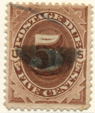 Scott J4 5 Cent Postage Due Stamp