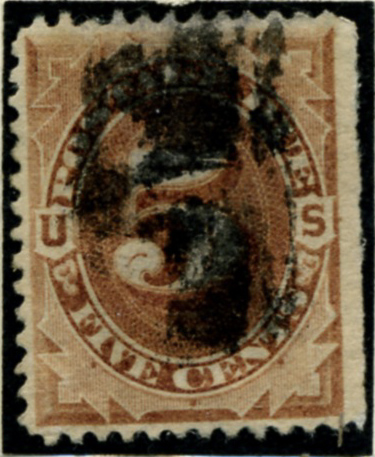 Scott J4 5 Cent Postage Due Stamp a