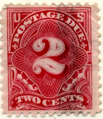 Scott J62 2 Cent Postage Due Stamp