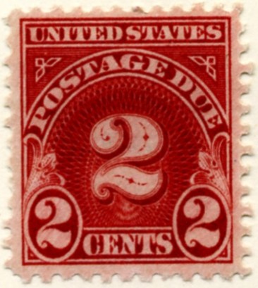 Scott J71 2 Cent Postage Due Stamp