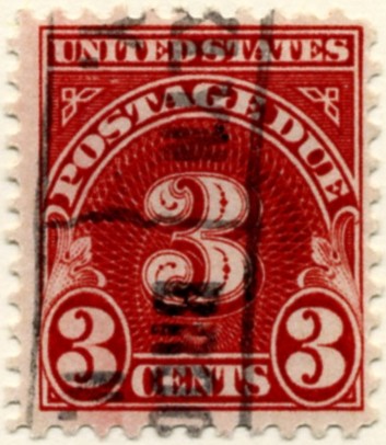 Scott J72 3 Cent Postage Due Stamp