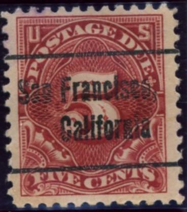 Scott J73 5 Cent Postage Due Stamp