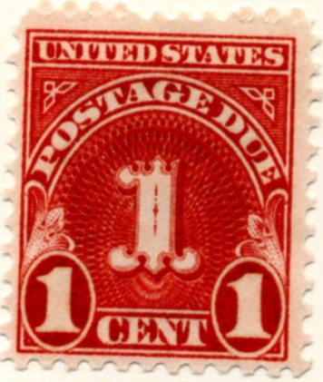 Scott J80 1 Cent Postage Due Stamp