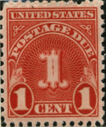 Scott J80 1 Cent Postage Due Stamp a