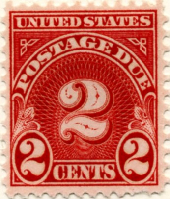 Scott J81 2 Cent Postage Due Stamp