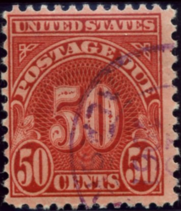 Scott J86 50 Cent Postage Due Stamp a