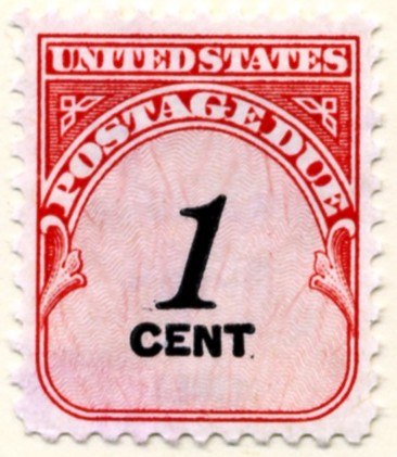 Scott J89 1 Cent Postage Due Stamp