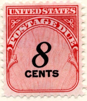Scott J96 8 Cent Postage Due Stamp