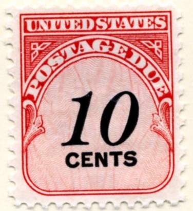 Scott J97 10 Cent Postage Due Stamp