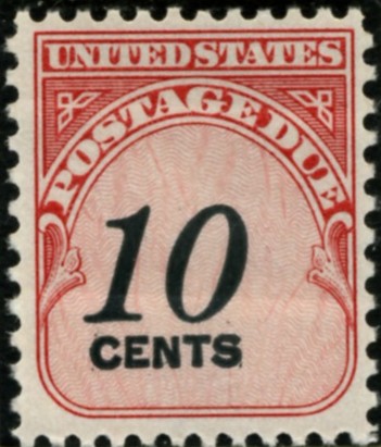 Scott J97 10 Cent Postage Due Stamp a