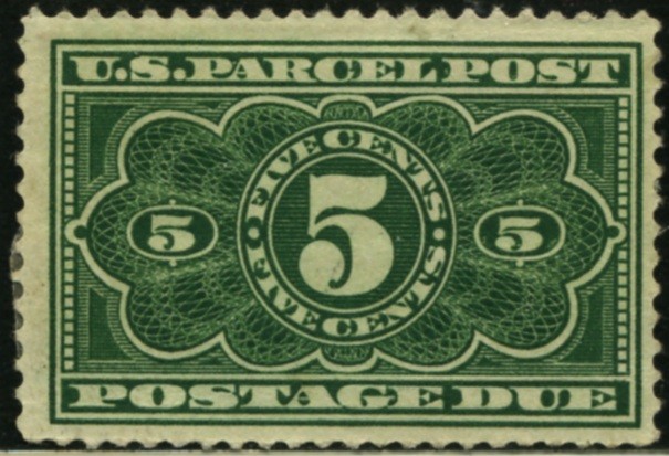 Scott JQ3 5 Cent Parcel Post Postage Due Stamp a