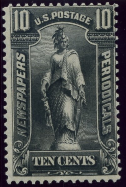 Scott PR117 10 Cent Newspapers and Periodicals Stamp America Black