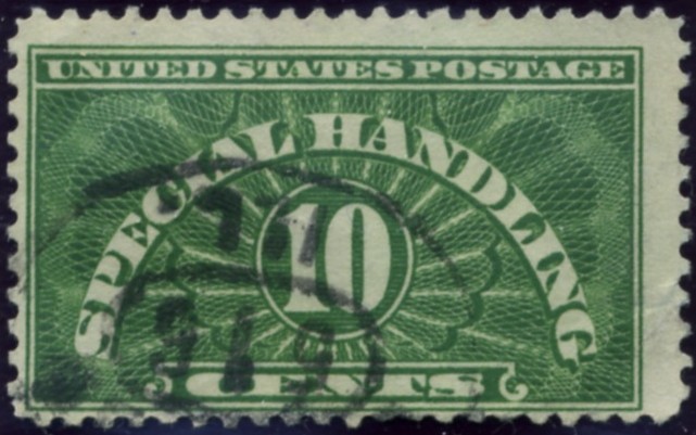 Scott QE1 10 Cents Special Handling Stamp