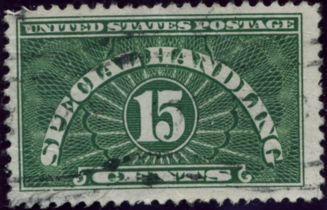Scott QE2 15 Cents Special Handling Stamp