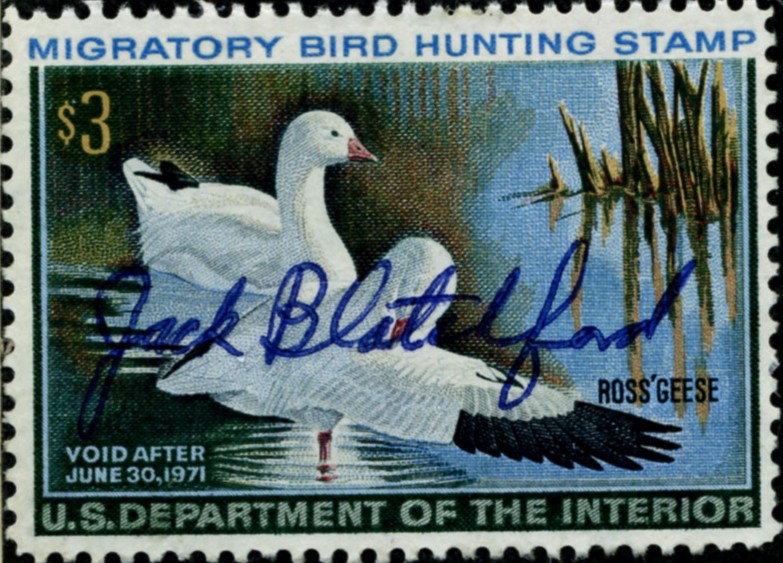 Scott RW37 3 Dollar Department of the Interior Duck Stamp Ross Geese