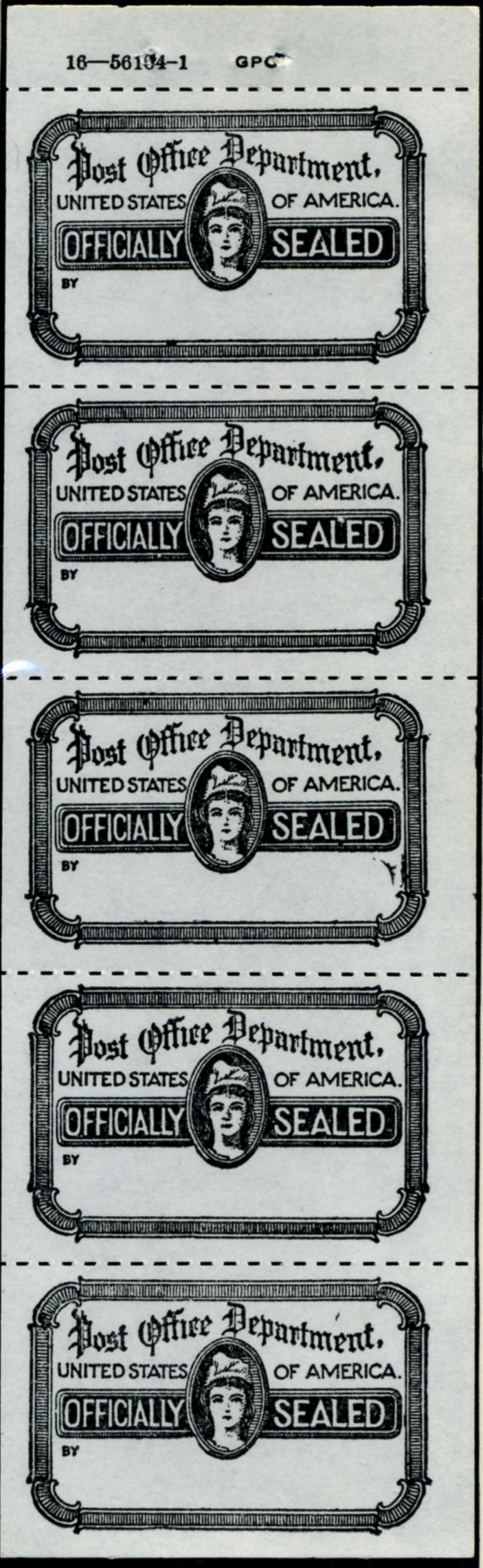 Scott OX18 Post Office Department Official Seal Block