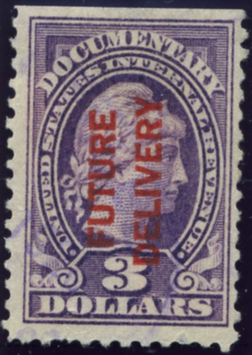 Scott RC12 3 Dollar Internal Revenue Documentary Stamp Future Delivery