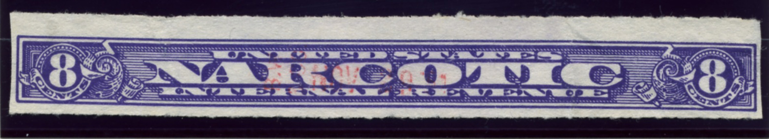Scott 8 Cents Narcotic Internal Revenue Stamp