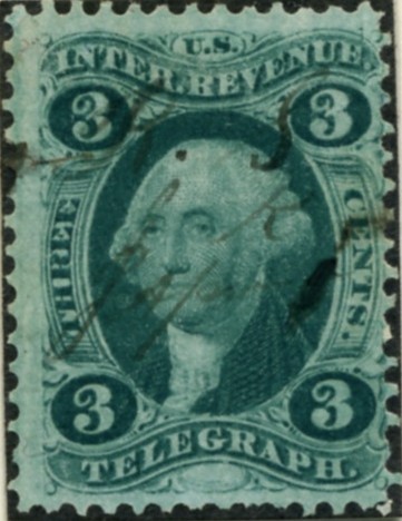 Scott R19 3 Cents Internal Revenue Stamp Telegraph