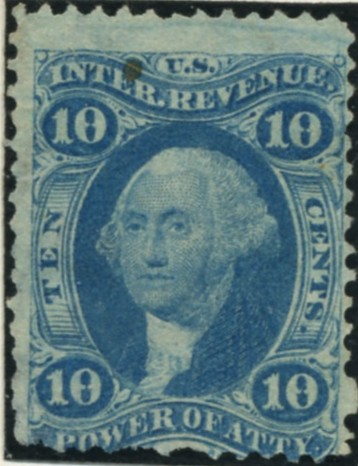 Scott R37 10 Cents Internal Revenue Stamp Power of Attorney