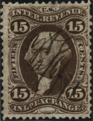 Scott R40 15 Cents Internal Revenue Stamp Inland Exchange