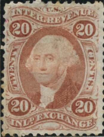 Scott R42 20 Cents Internal Revenue Stamp Inland Exchange