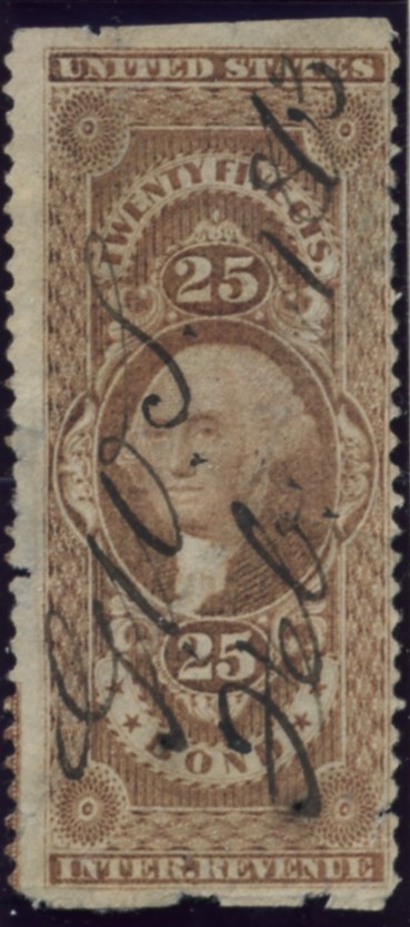 Scott R43 25 Cents Internal Revenue Stamp Bond