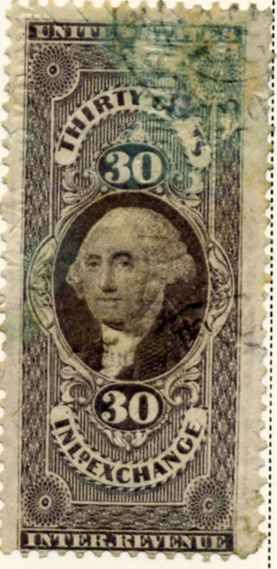 Scott R52 30 Cents Internal Revenue Stamp Inland Exchange