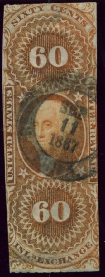 Scott R64 60 Cents Internal Revenue Stamp Inland Exchange