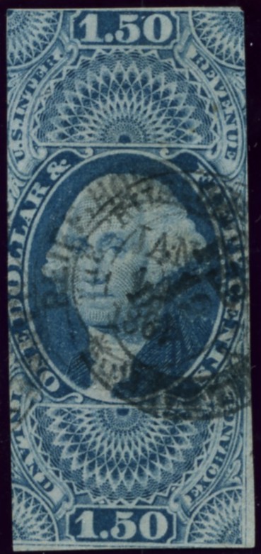 Scott R78 1.50 Dollar Internal Revenue Stamp Inland Exchange