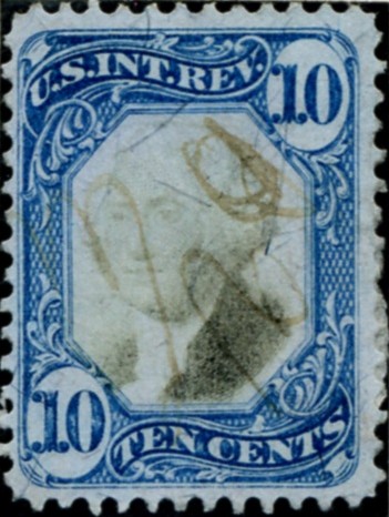 Scott R109 10 Cents Internal Revenue Stamp