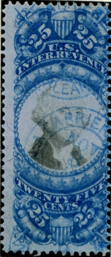 Scott R112 25 Cents Internal Revenue Stamp