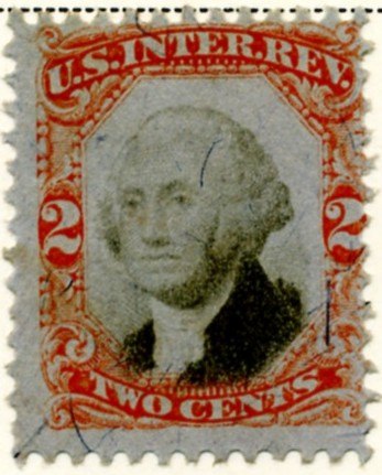 Scott R135 2 Cents Internal Revenue Stamp
