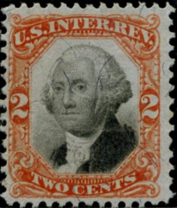 Scott R135 2 Cents Internal Revenue Stamp a