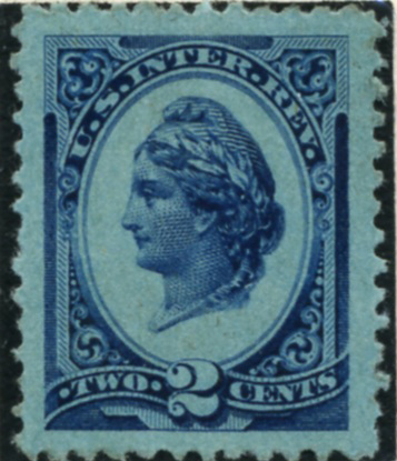 Scott R152b 2 Cents Internal Revenue Stamp Watermarked USIR