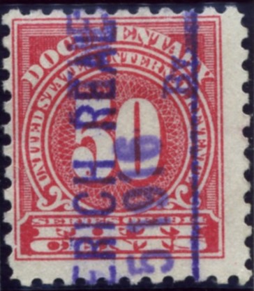 Scott R204 50 Cent Internal Revenue Documentary Stamp Watermarked USPS