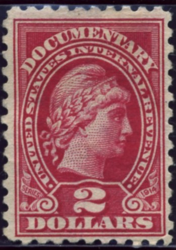 Scott R218 2 Dollar Internal Revenue Documentary Stamp Watermarked USIR