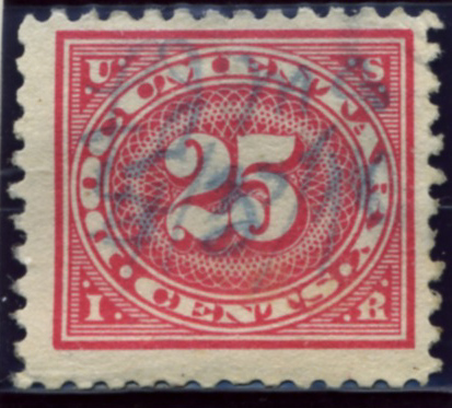 Scott R236 25 Cent Internal Revenue Documentary Stamp Watermarked USIR